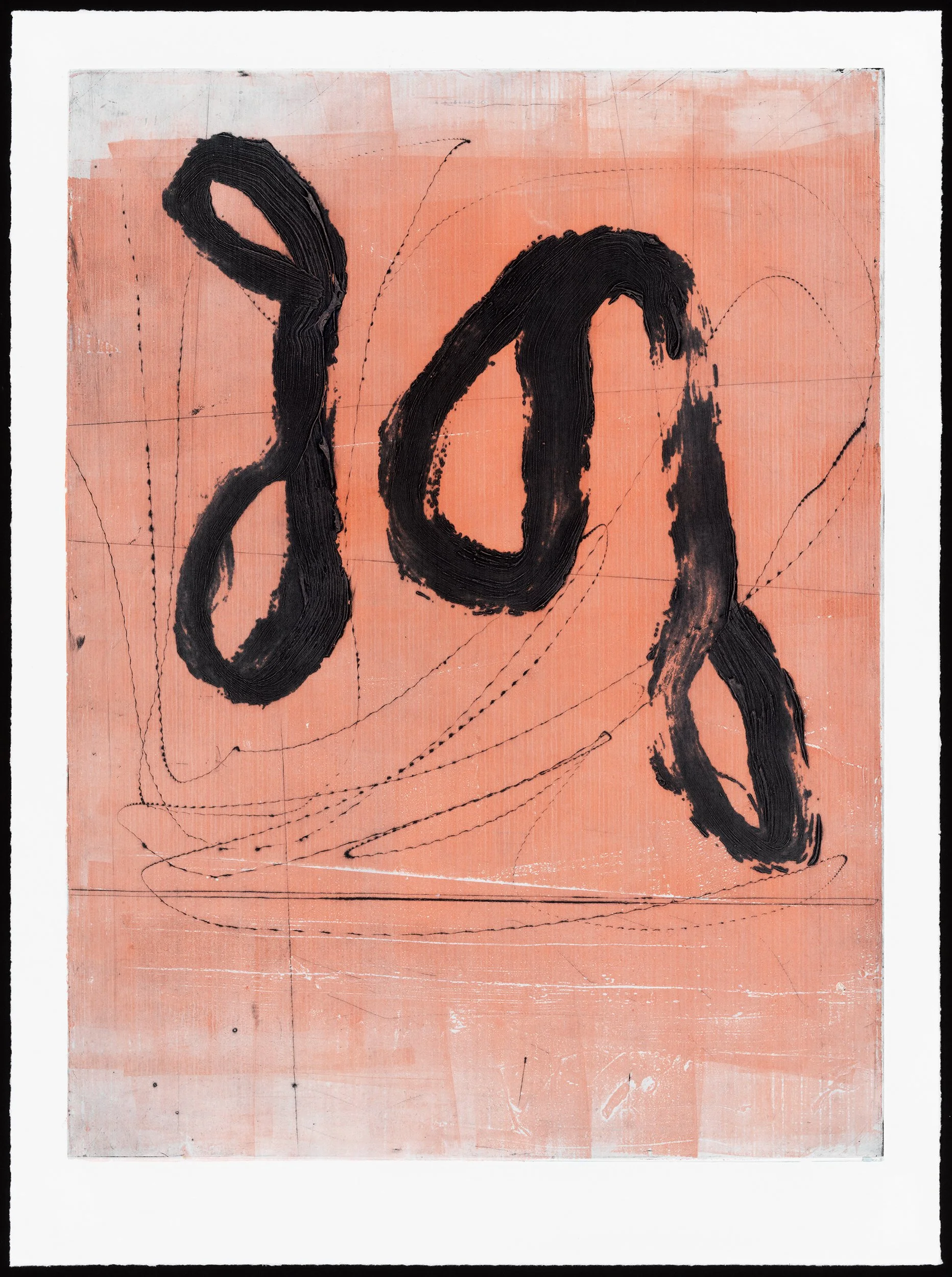 Planet Pleasure 
carborundum, drypoint, monoprint on paper 
35" x 28"