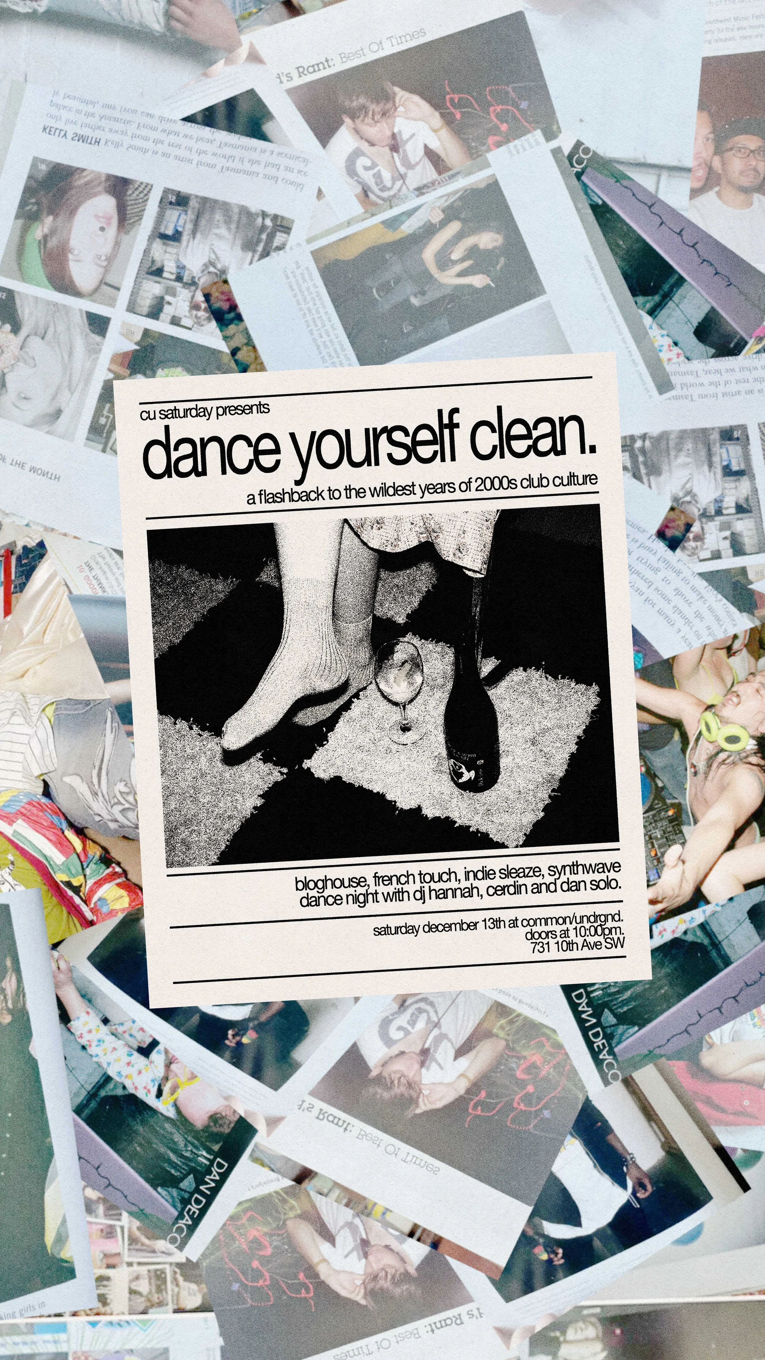 CU Saturday Pres: Dance Yourself Clean