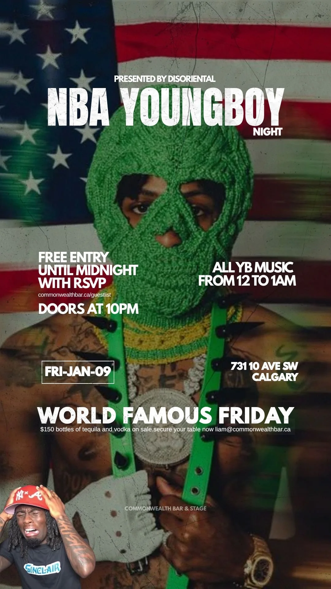 NBA Youngboy Night @ World Famous Fridays - FREE RSVP