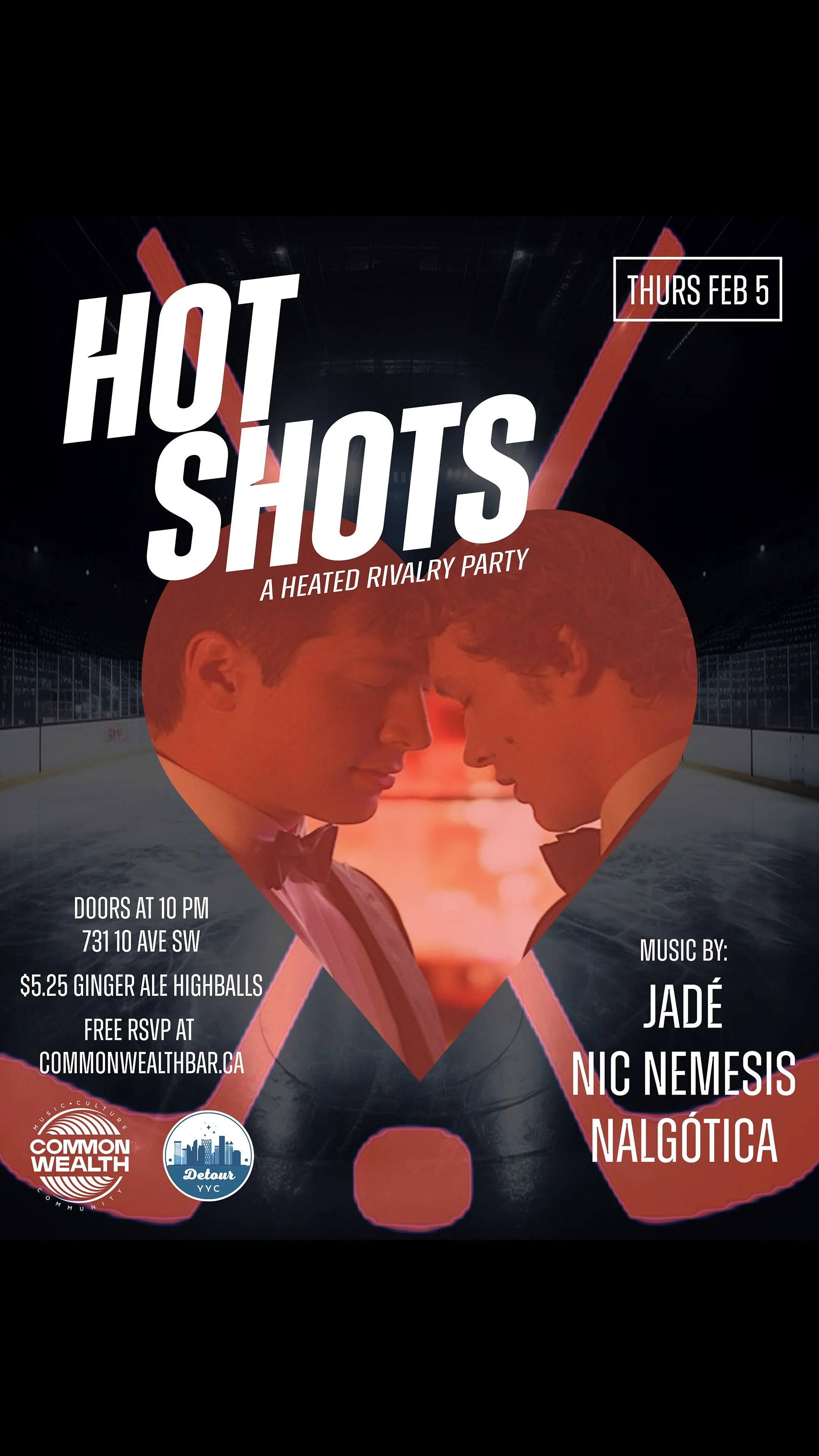 HOT SHOTS: A Heated Rivalry Party - FREE RSVP