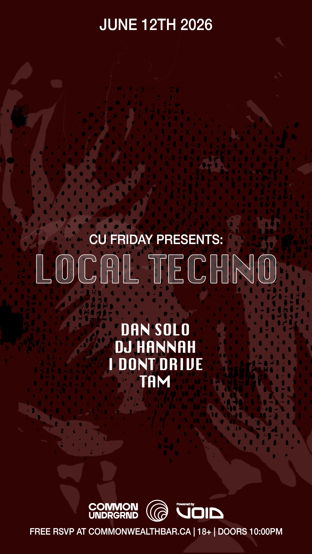 Local Techno @ CU Fridays