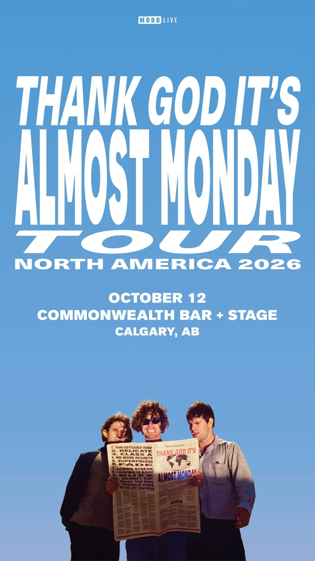 MODO-LIVE, presents...  ALMOST MONDAY  w/ Special Guests