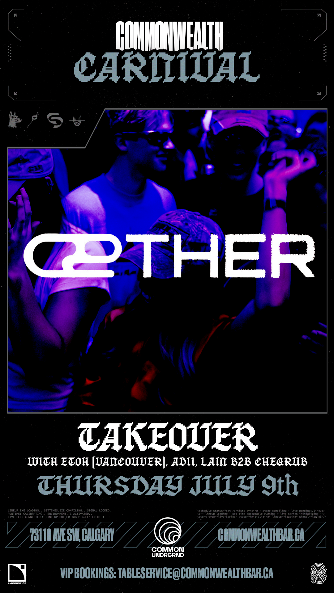 AETHER Takeover @ Common/UNDRGRD (Pres. by Commonwealth Carnival)