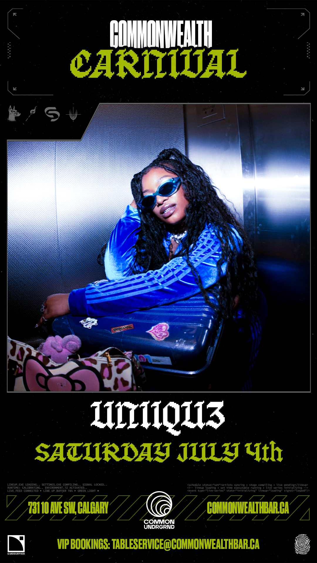 UNIIQU3 @ Common/UNDRGRD (Pres. by Commonwealth Carnival)