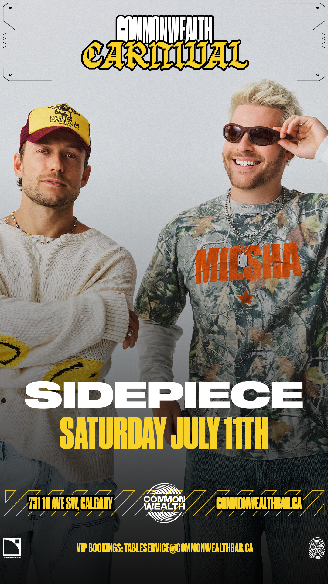 SIDEPIECE (Pres. by Commonwealth Carnival)