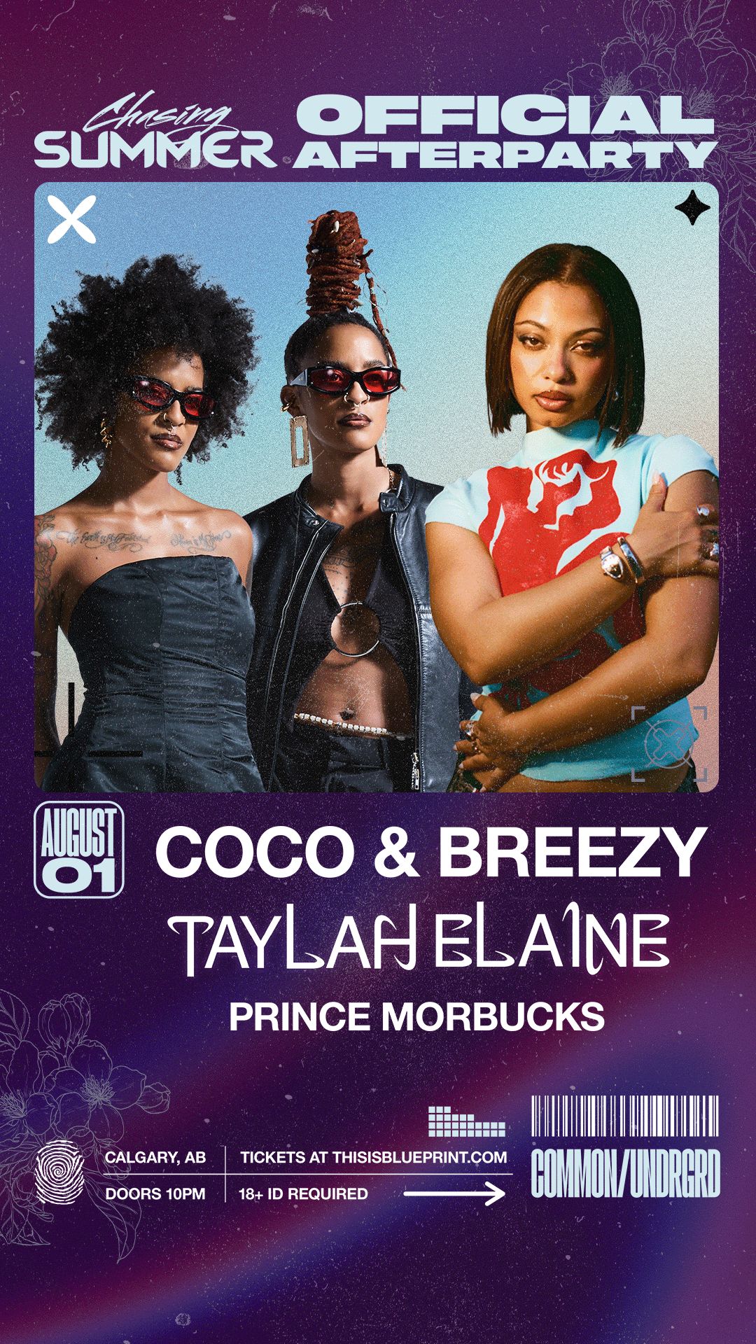 Coco & Breezy + Taylah Elaine (Chasing Summer Official Afterparty) @ Common/UNDRGRD