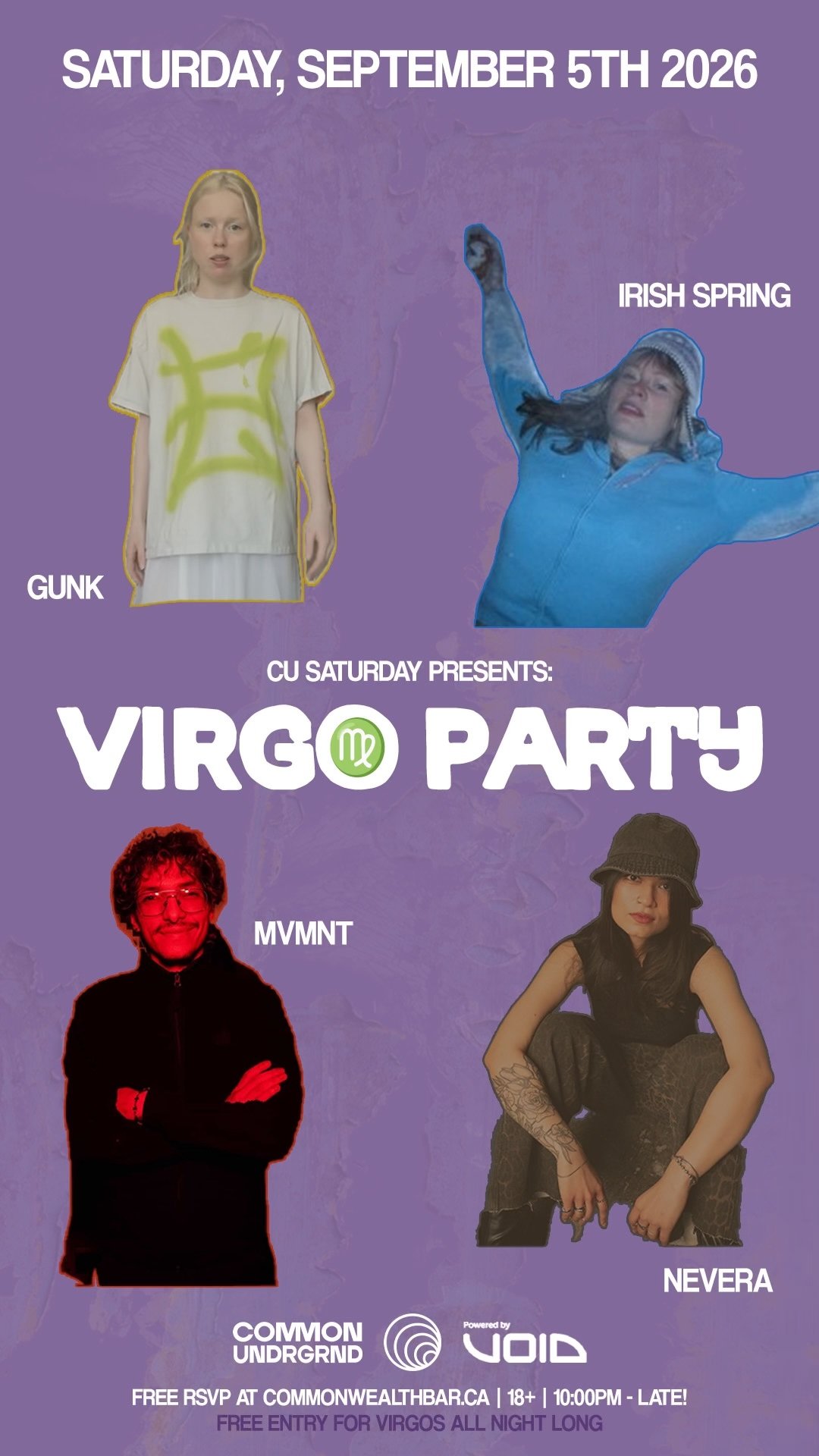 CU Saturday pres. Virgo Party