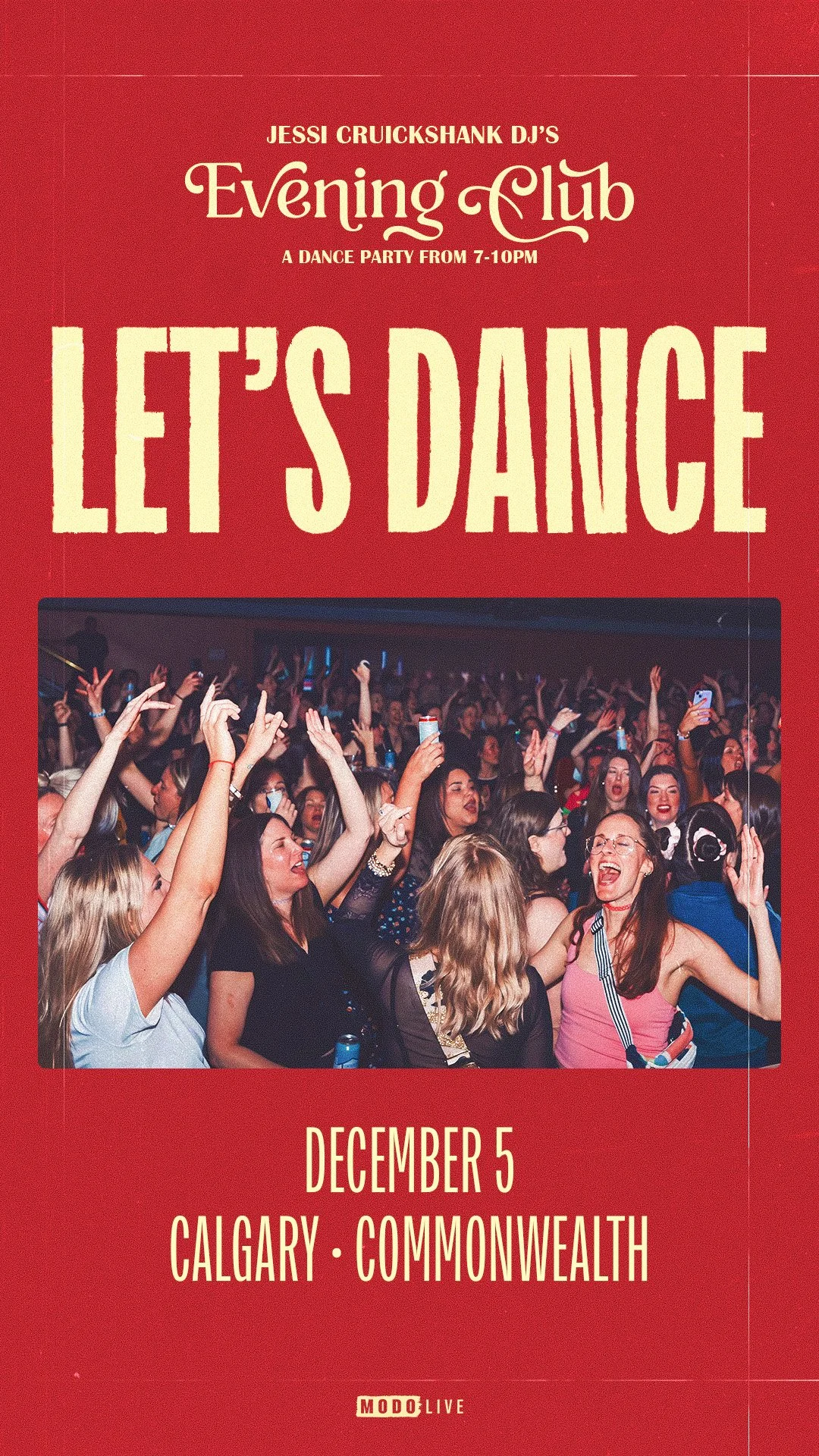 JESSI CRUICKSHANK DJ's: EVENING CLUB - A Dance Party