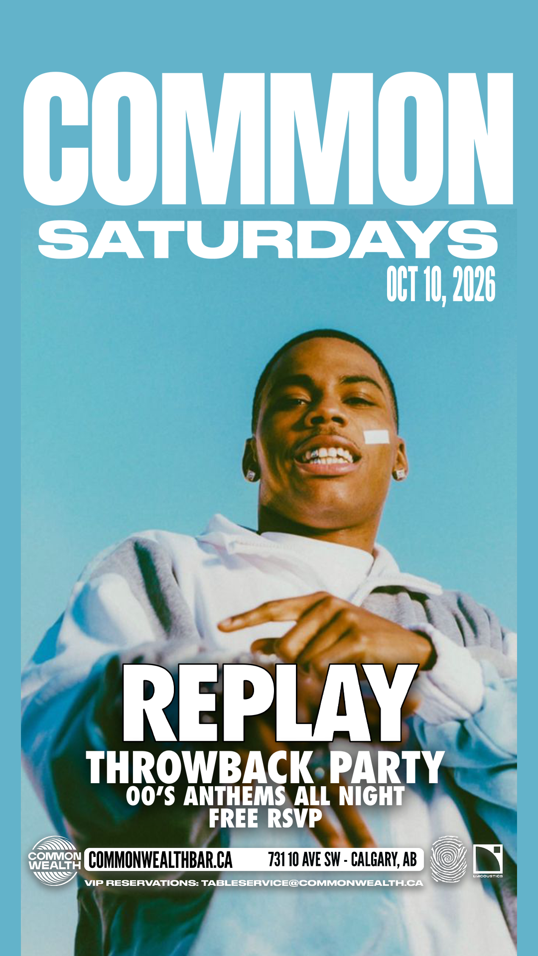 REPLAY @ Common Saturdays (Long Weekend Party)
