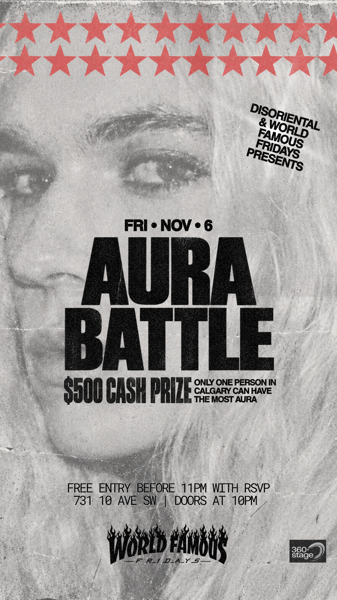 Aura Battle @ World Famous Fridays (FREE RSVP)