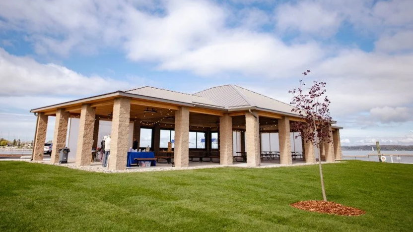 Venue Blue pavilion exterior
