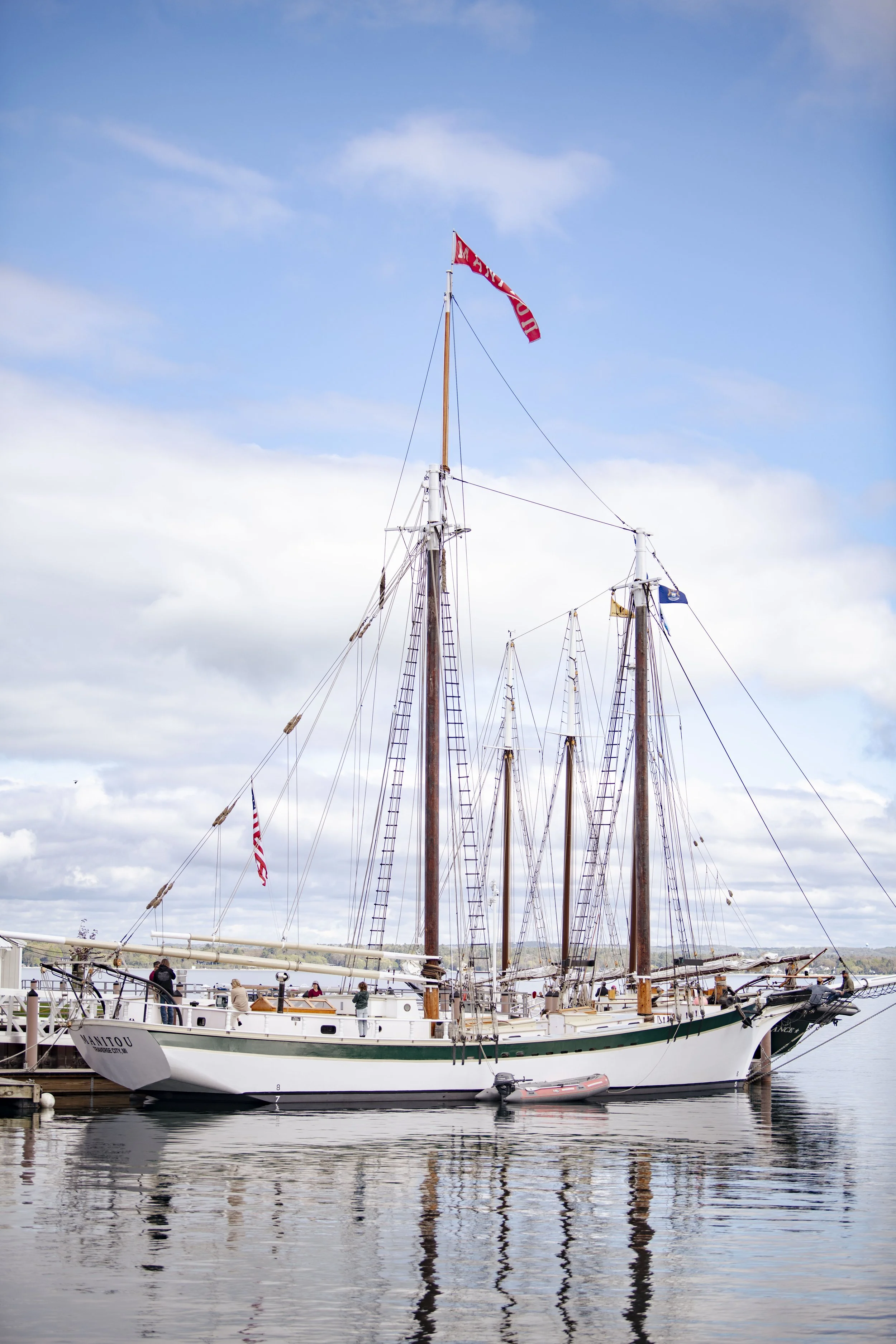 The Manitou tall ship at the dock