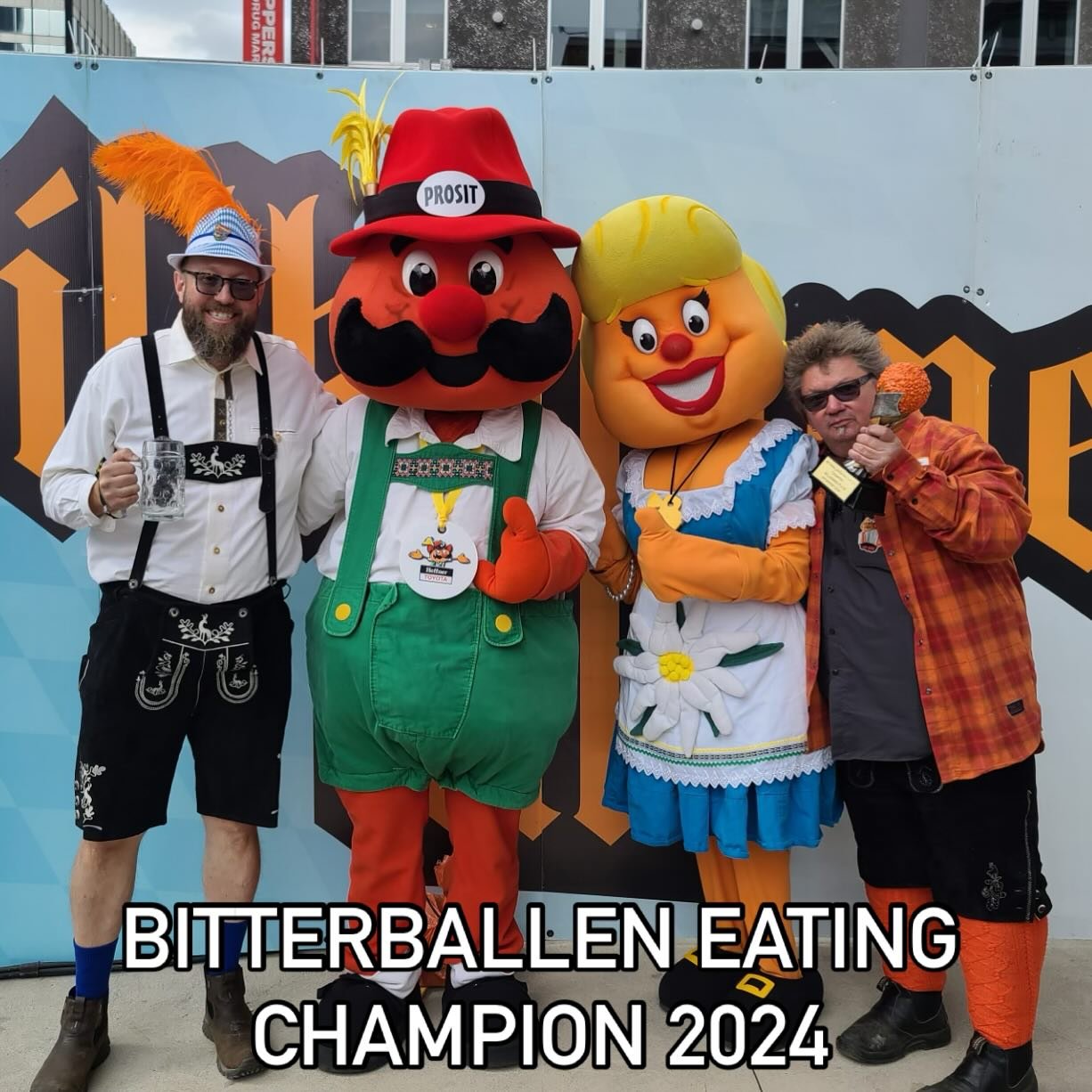 Congrats to our new reigning Bitterballen Eating Champion, who smashed last years&rsquo; record with 19 bitterballen in 3 mins, and stole the trophy! We&rsquo;ve got a wrap video coming soon, but first, a huge shoutout to @kwowillkommenplatz for an i