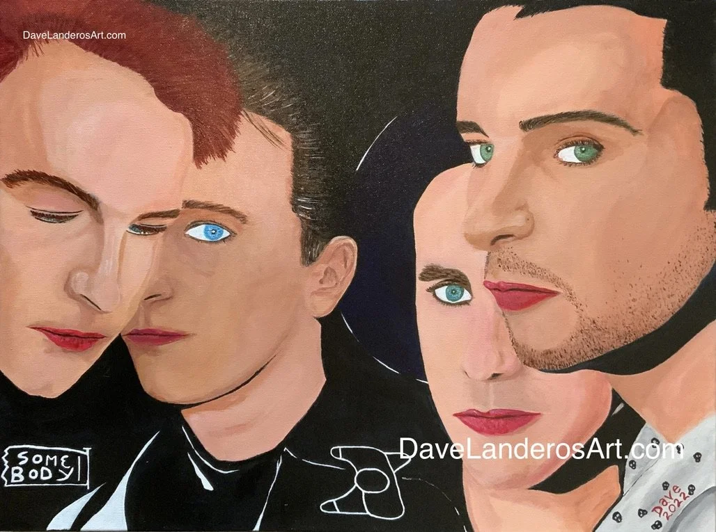 Tami's Depeche Mode. Original acrylic on canvas (18x24").  #DM #DepecheMode #DaveGahan #MartinGore