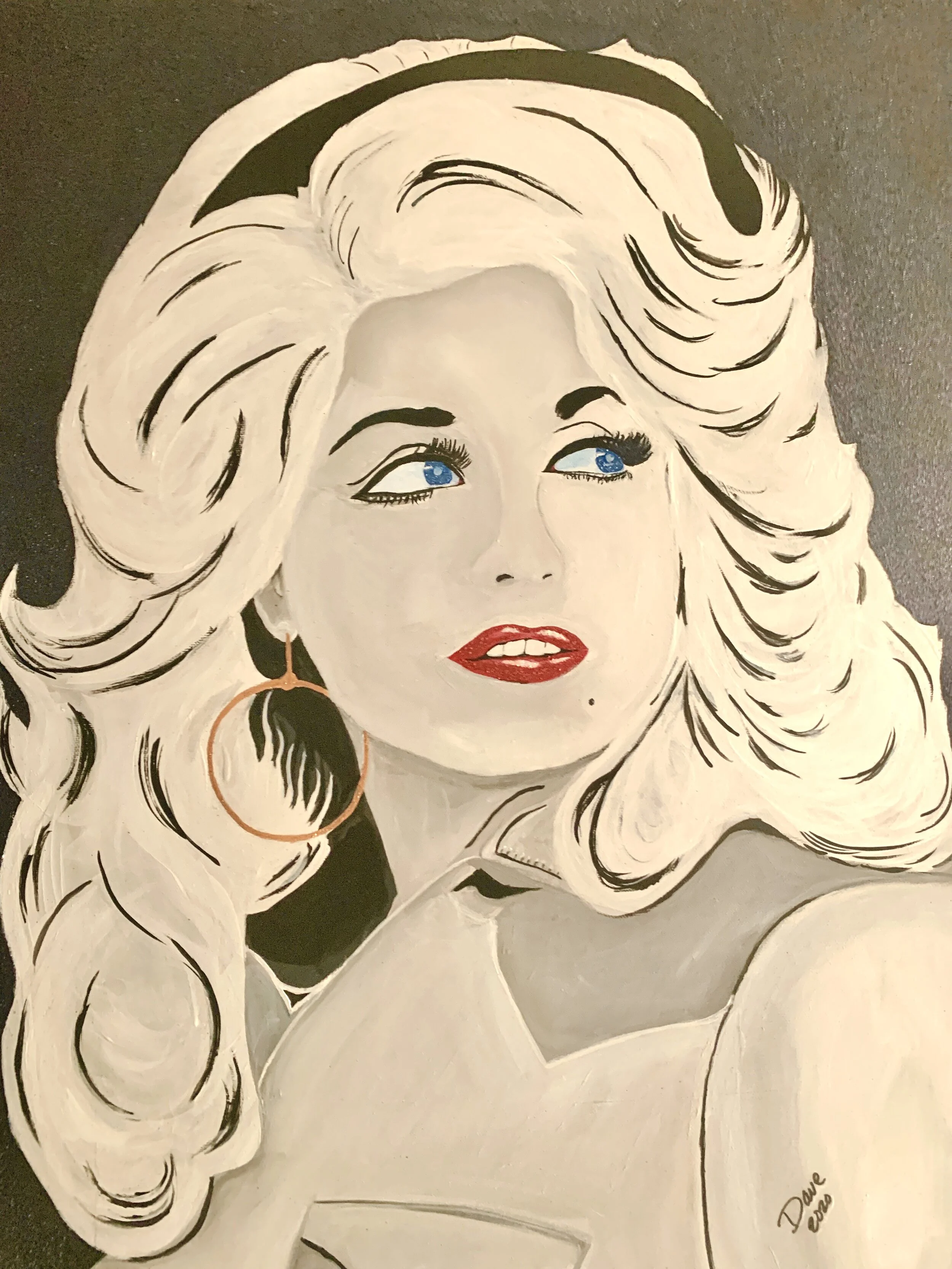 Mike & John's Dolly. Original acrylic on canvas.