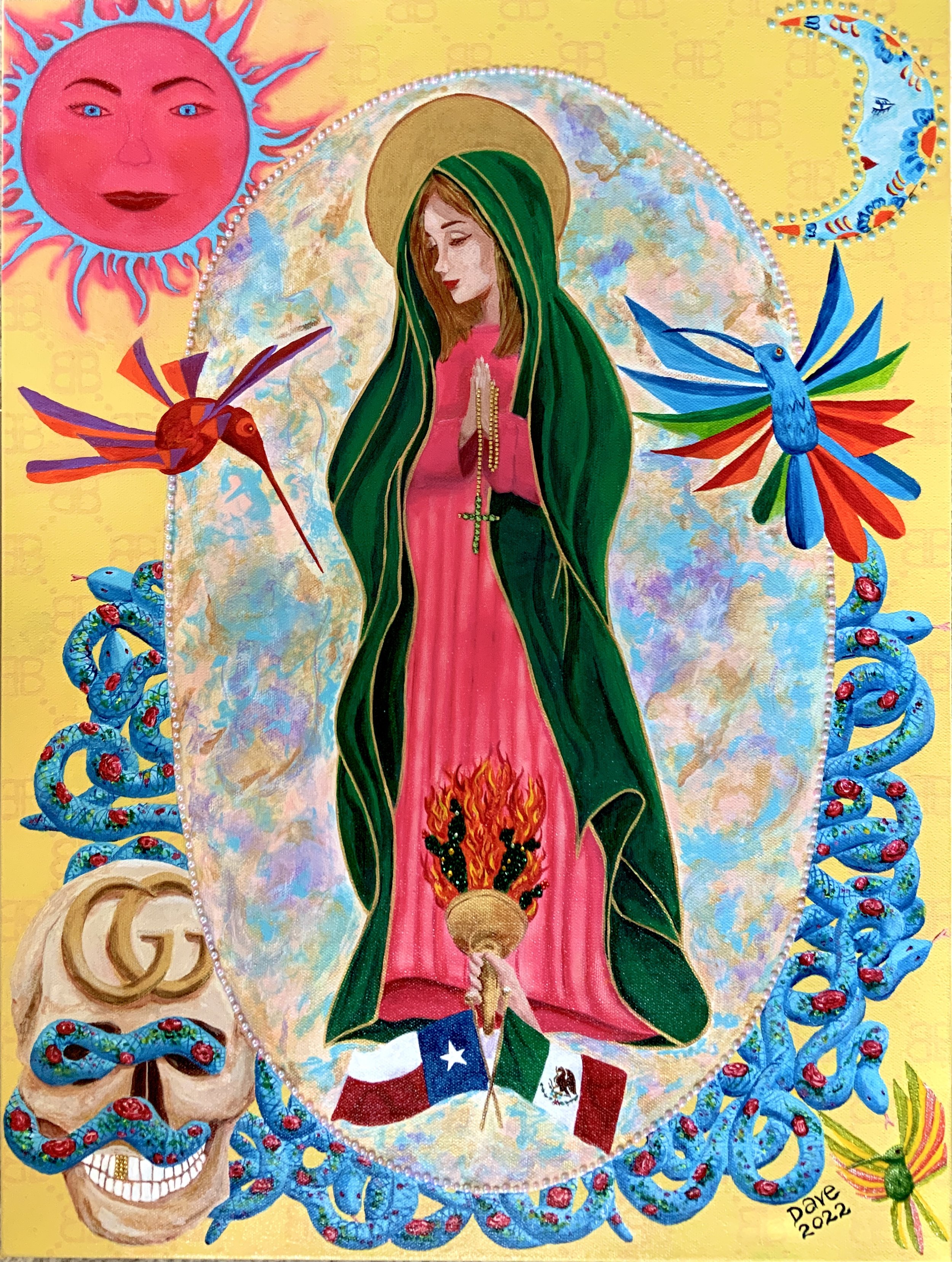 La Virgin. Original acrylic on canvas 18x24”. 