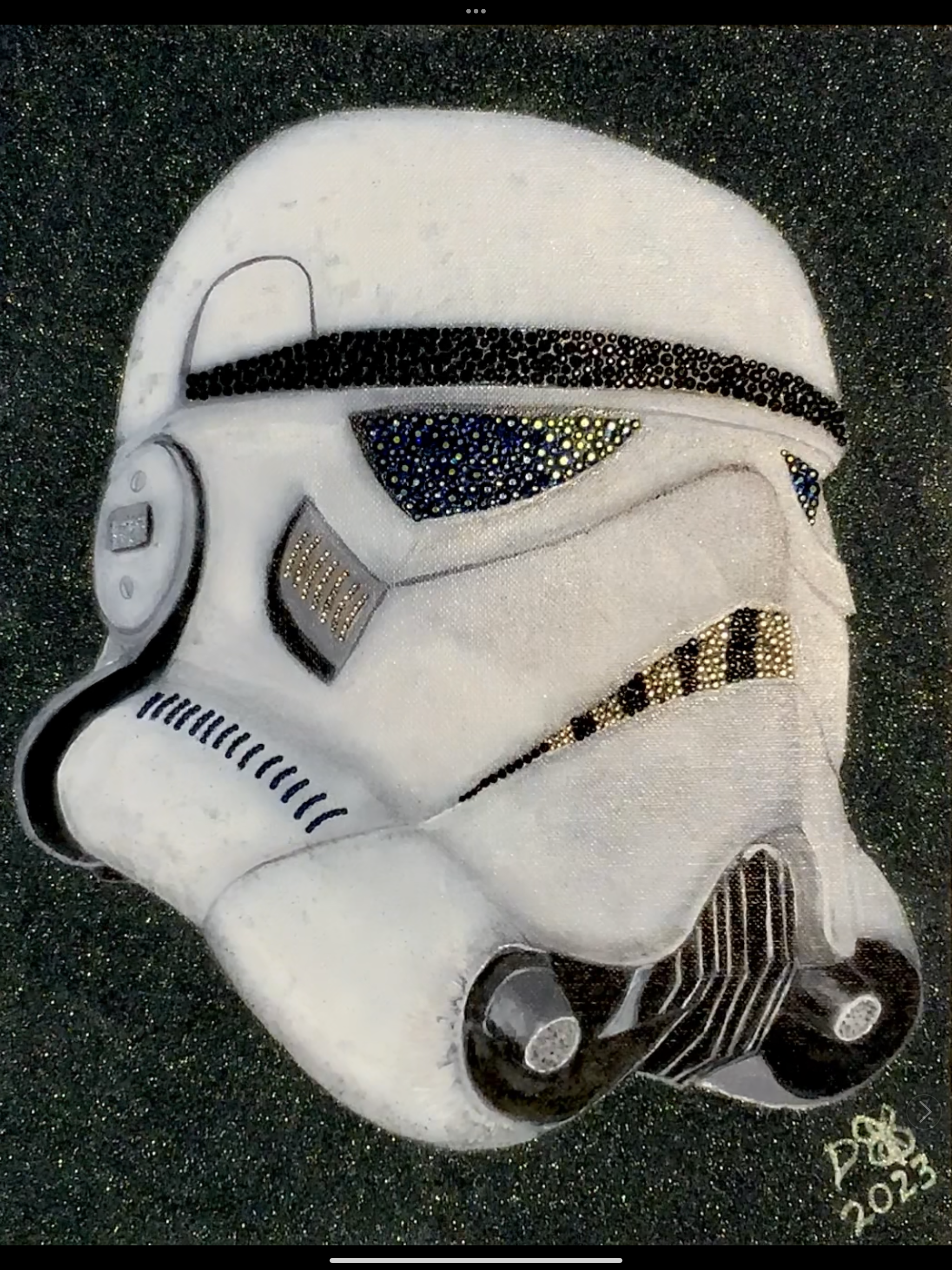 T&C Stormtrooper 11x14” original acrylic and gems. 

Star Wars Stormtrooper
Stormtrooper
Return of the Jedi Stormtrooper