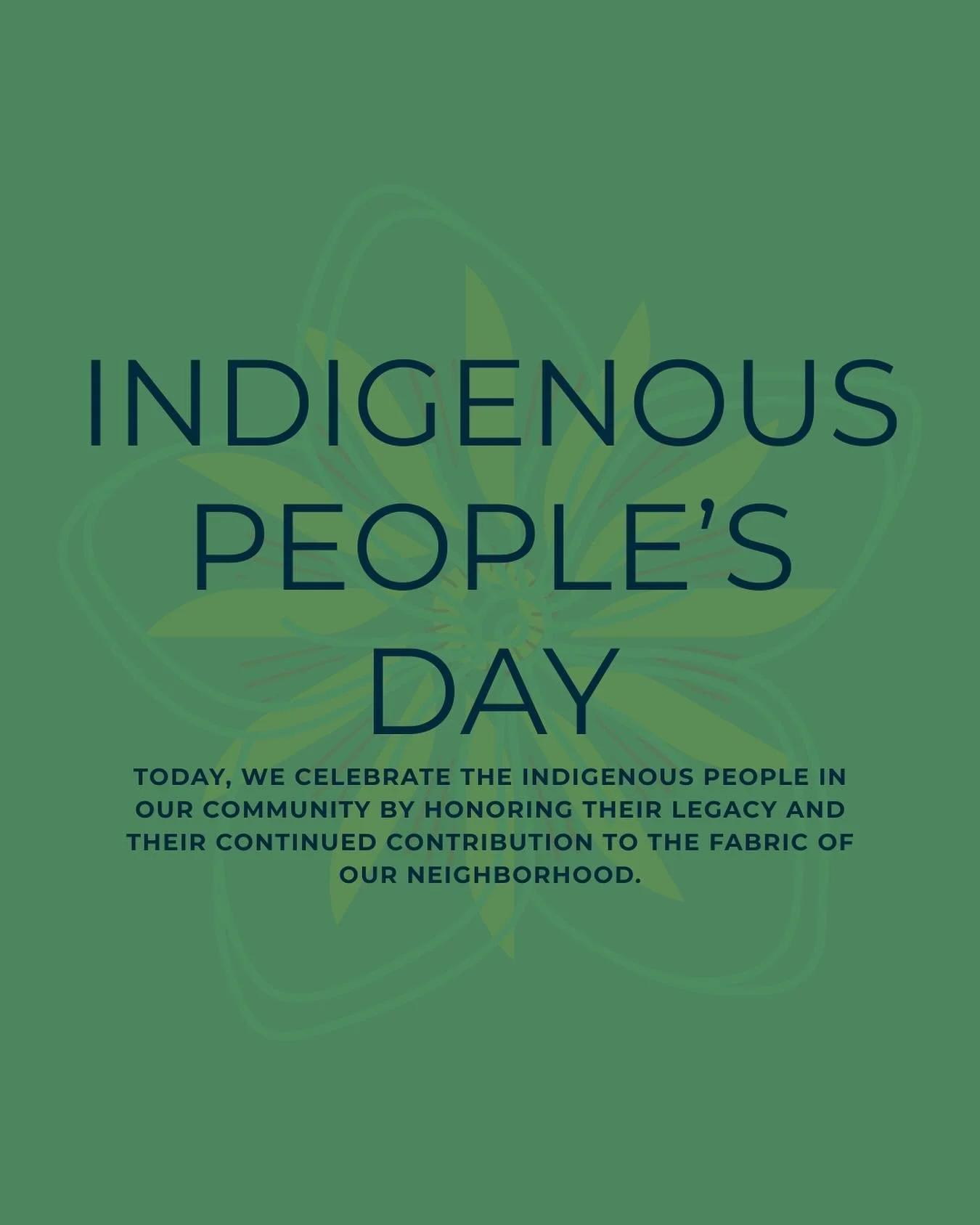 Happy Indigenous Peoples&rsquo; Day!
From your neighbors in West Maka Ska
