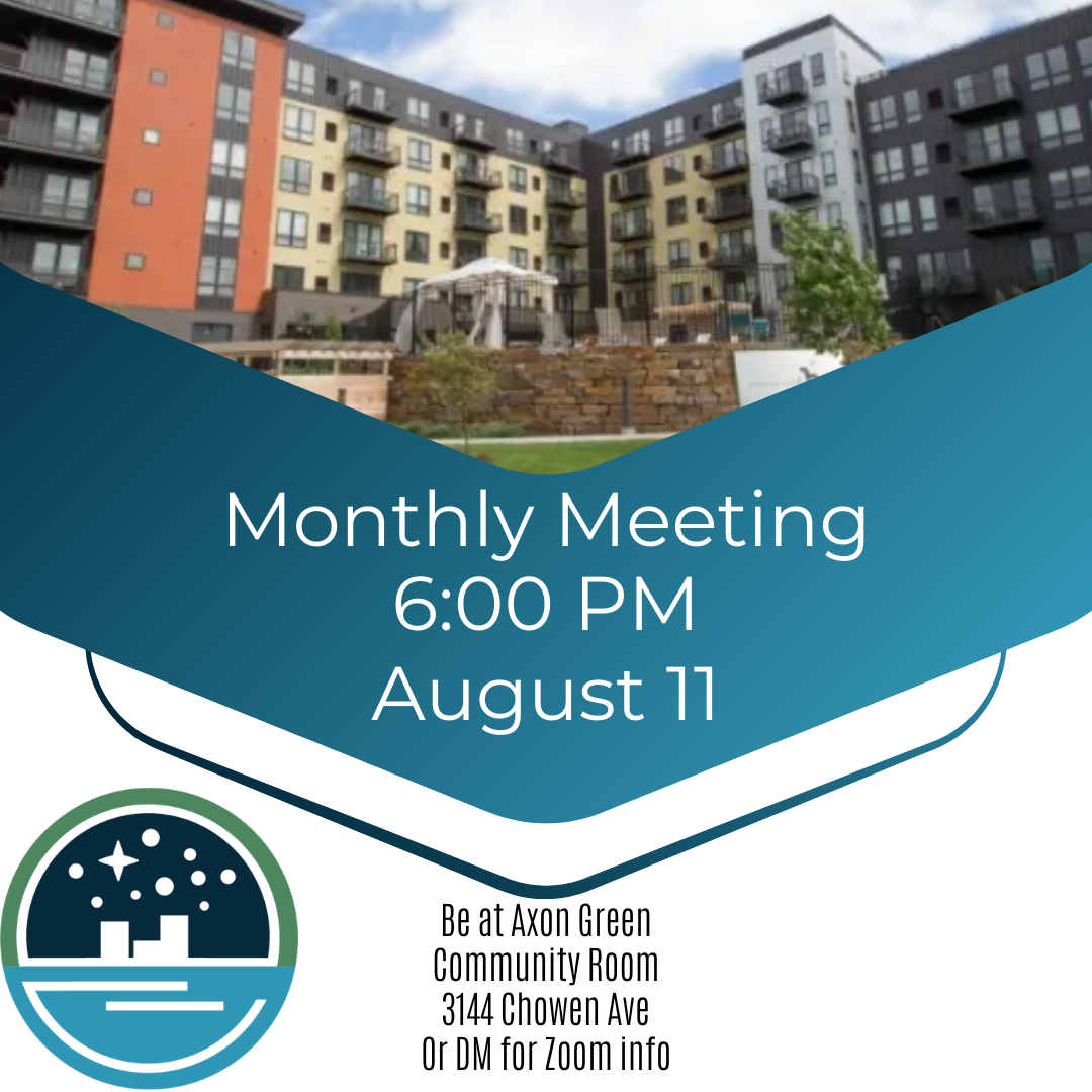 West Maka Ska Neighborhood Council Monthly Meeting