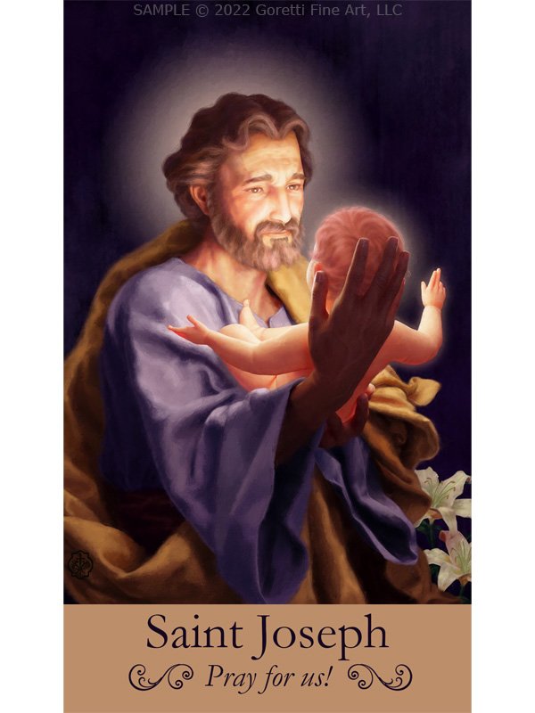 St. Joseph Holy Card Set — Goretti Fine Art