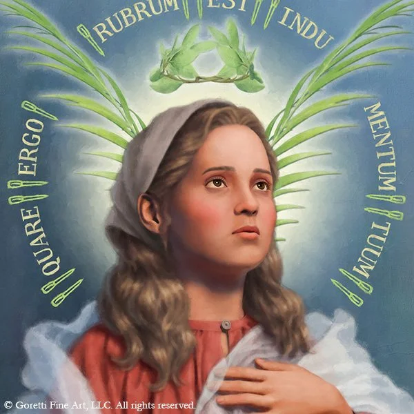 Making of a Painting VI: St. Maria Goretti