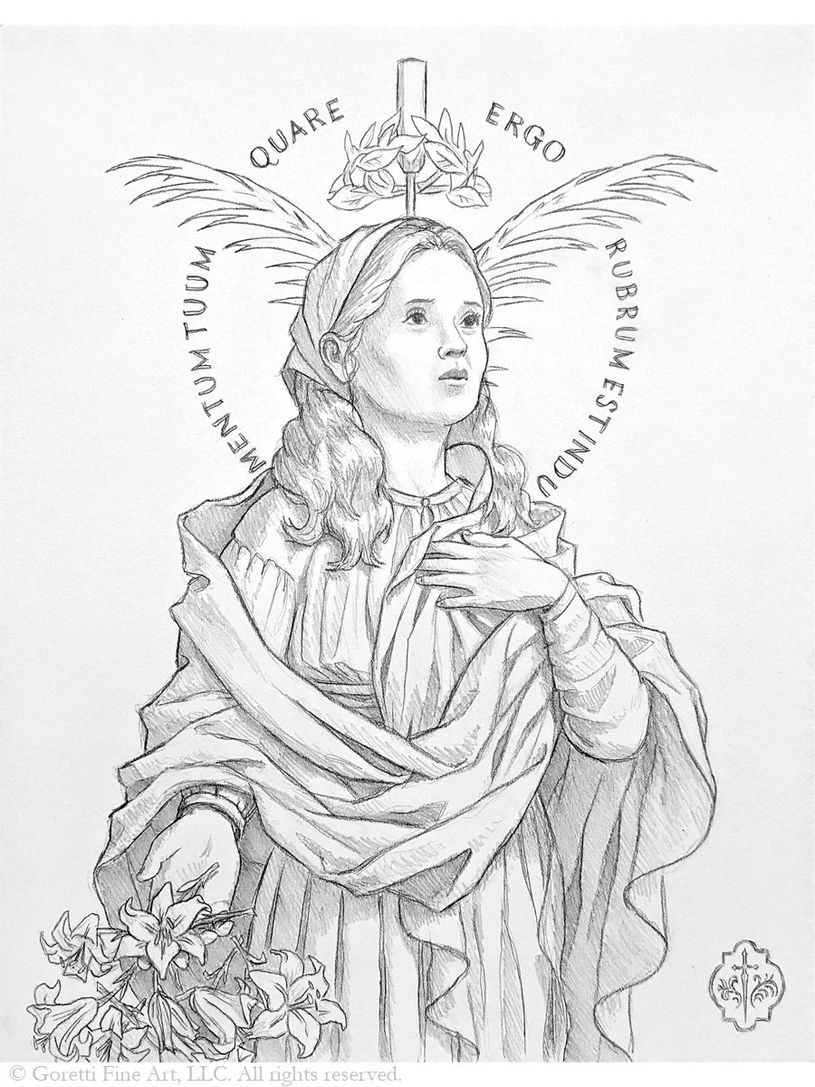 St Maria Goretti - Compositional Study 2.jpg