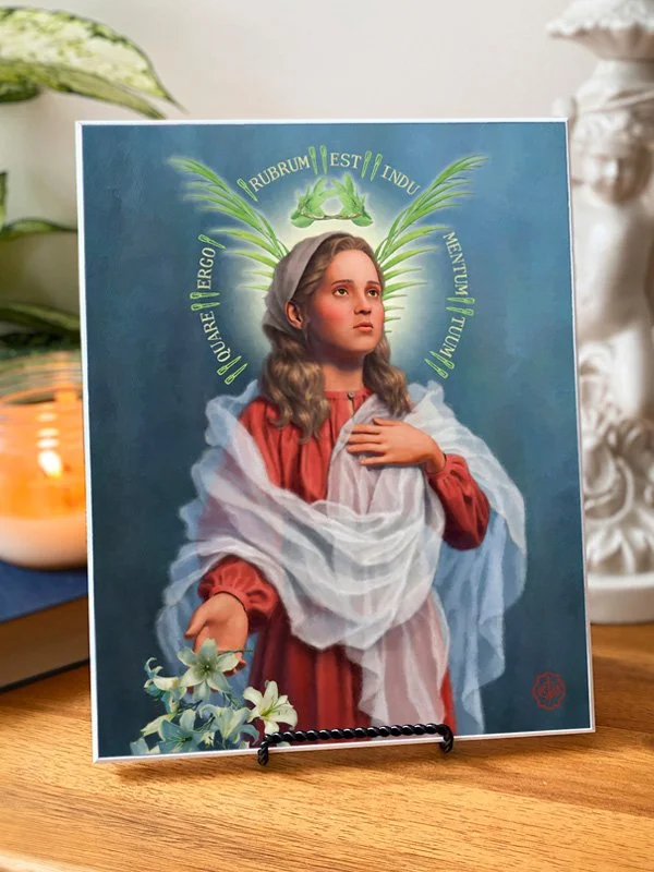 St. Maria Goretti Plaque