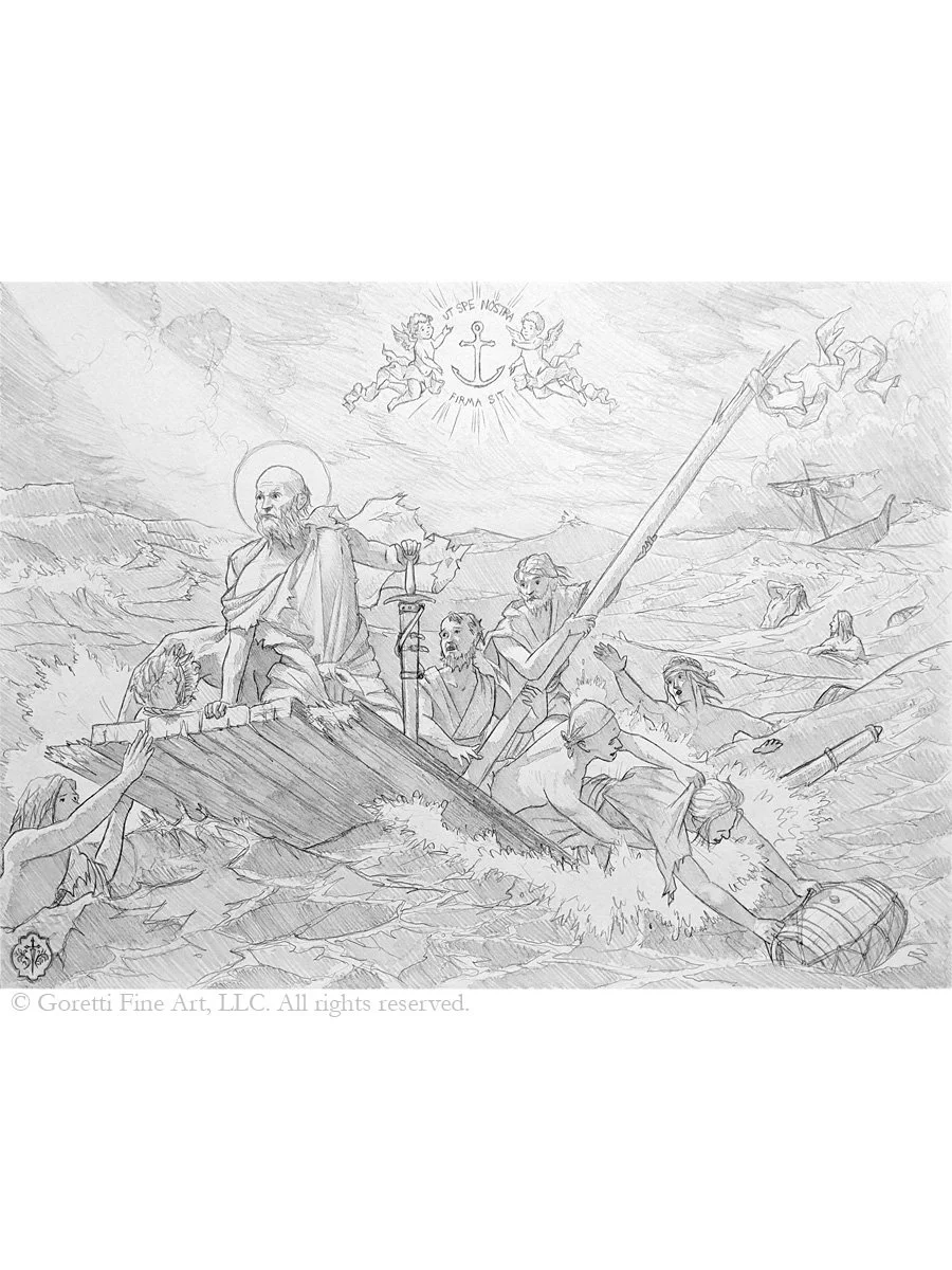 Life of St Paul 3 Shipwreck - Compositional Study.jpg