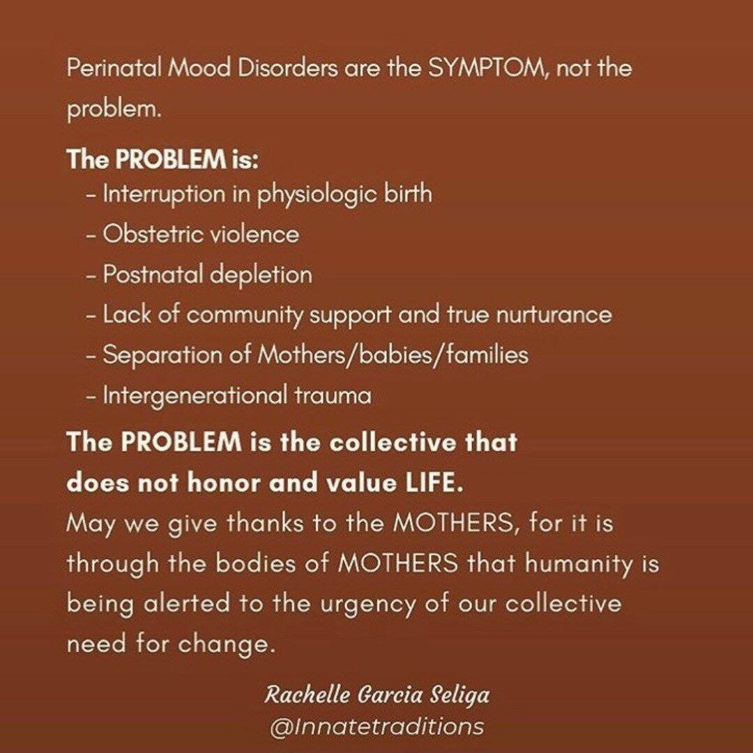 Maternal Mental Health Awareness  Lets increase &ldquo;awareness&rdquo; and highlight the realities that are impacting mothers and not keep on the perpetuating narrative that mothers are ill. Lets shift the structural madness that we are sensing deep