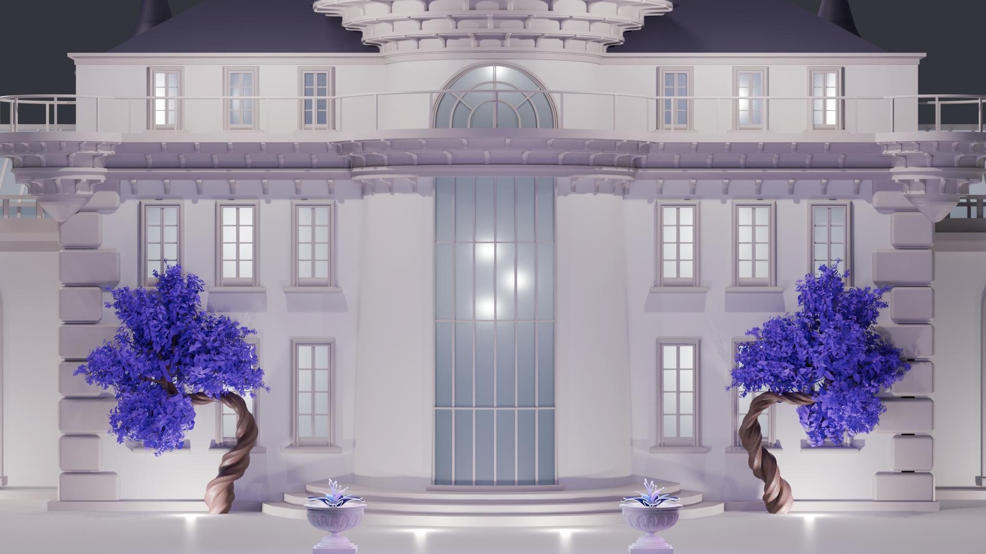 Rear Tower Windows Close Up