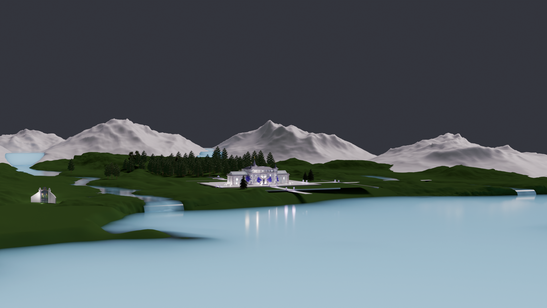 AFTER : Blended Landscape and Waterfalls