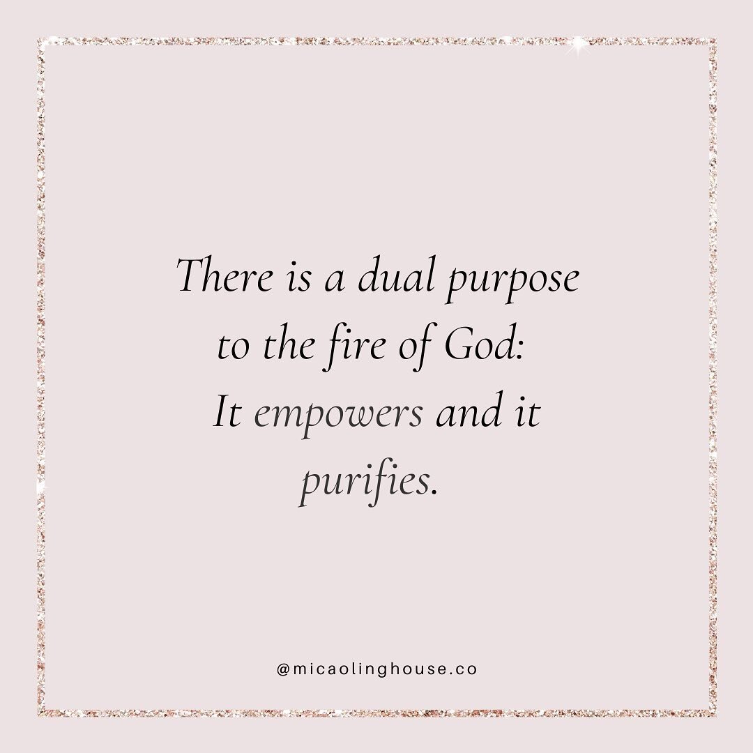When we speak of the fire of God, most Charismatic believers are familiar with the empowering affects of fire. But a further study of God's Word reveals the fire has a dual purpose. Yes, it EMPOWERS. But it also PURIFIES. And it is the purifying part