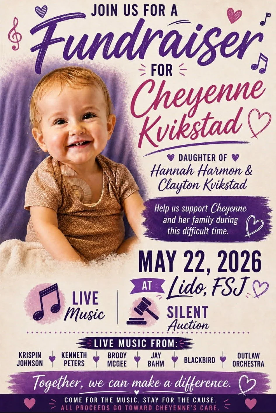 Fundraiser for Cheyenne Kvikstad