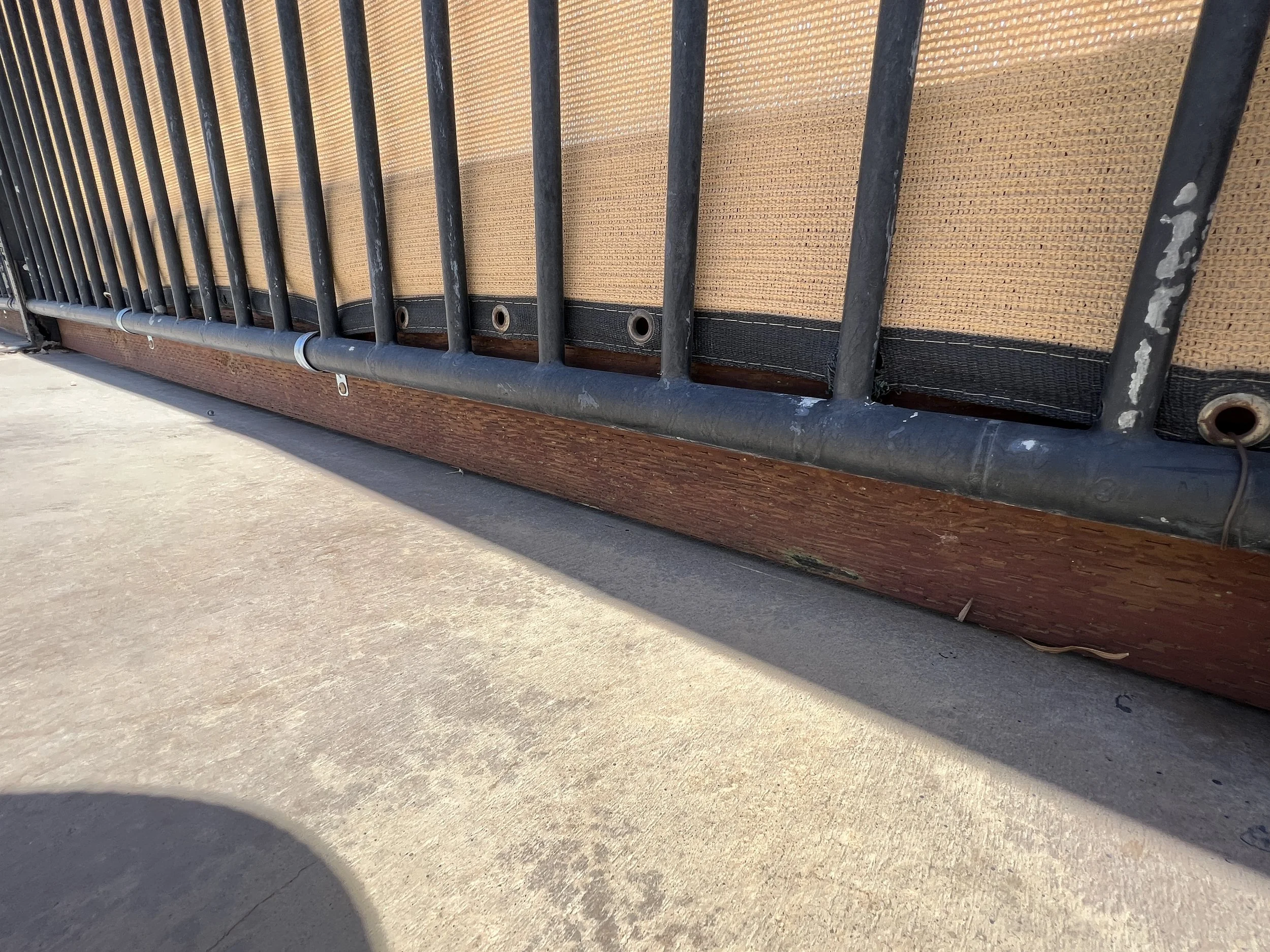 Board Around Bottom Of Fence To Keep Sand Out
