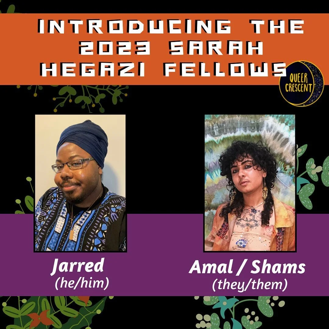 Join us in welcoming the 2023 Sarah Hegazi fellows! Swipe through to learn more about the fellows and Sarah Hegazi. Make sure to stay tuned as offerings will be posted soon!

Alt text in comments 
Subscribe to newsletter to stay looped in.