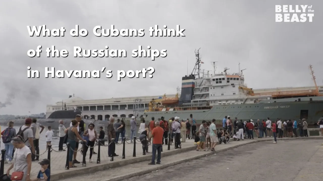 Russian ships in Havana, Cuba