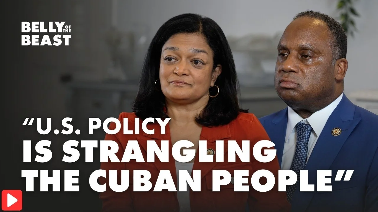 U.S. lawmakers Rep. Pramila Jayapal and Rep. Jonathan Jackson