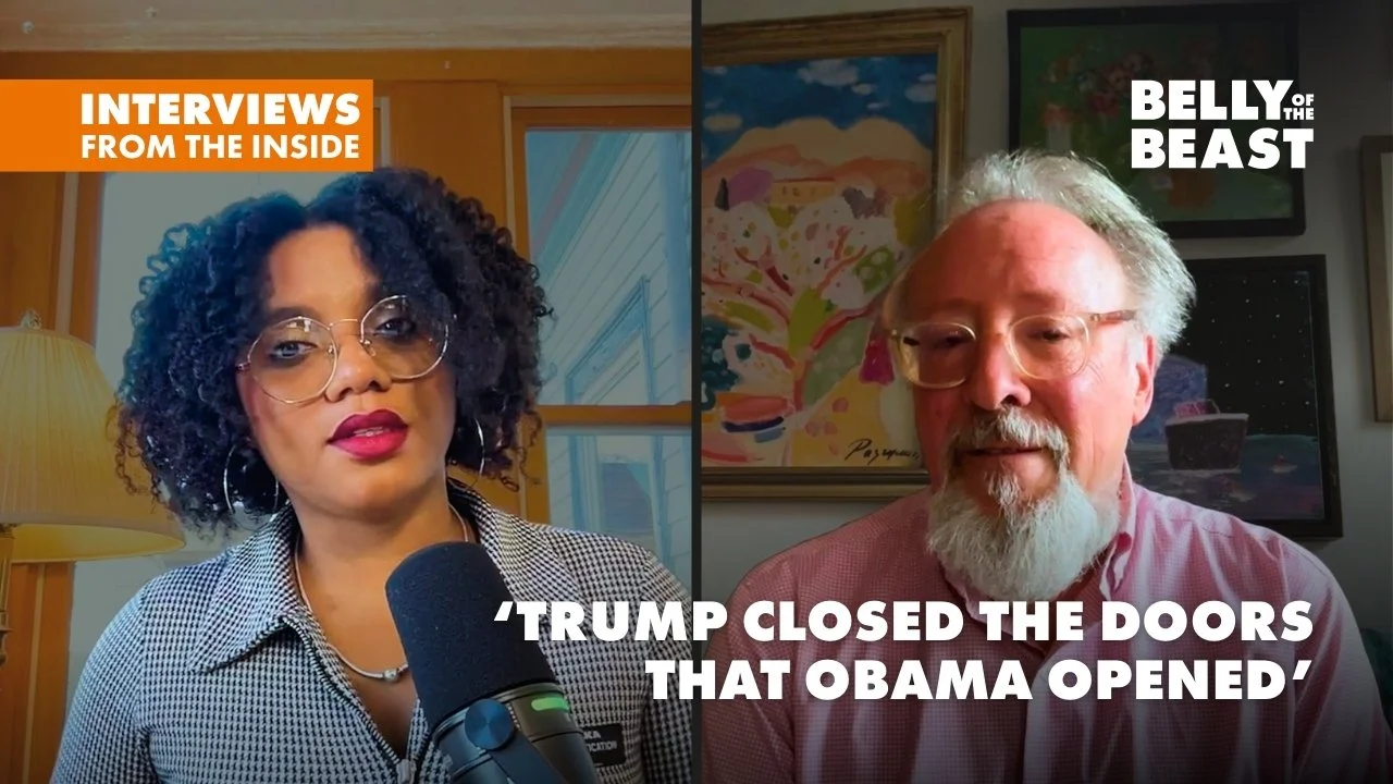 Cuban journalist Liz Oliva Fernandez and Peter Kornbluh, Director of the Cuba Documentation Project at the National Security Archive