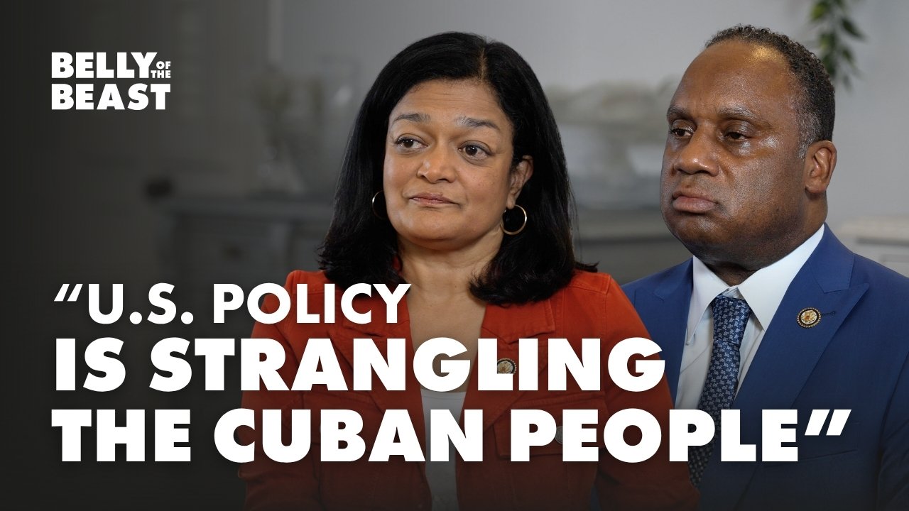 U.S. lawmakers Rep. Pramila Jayapal and Rep. Jonathan Jackson