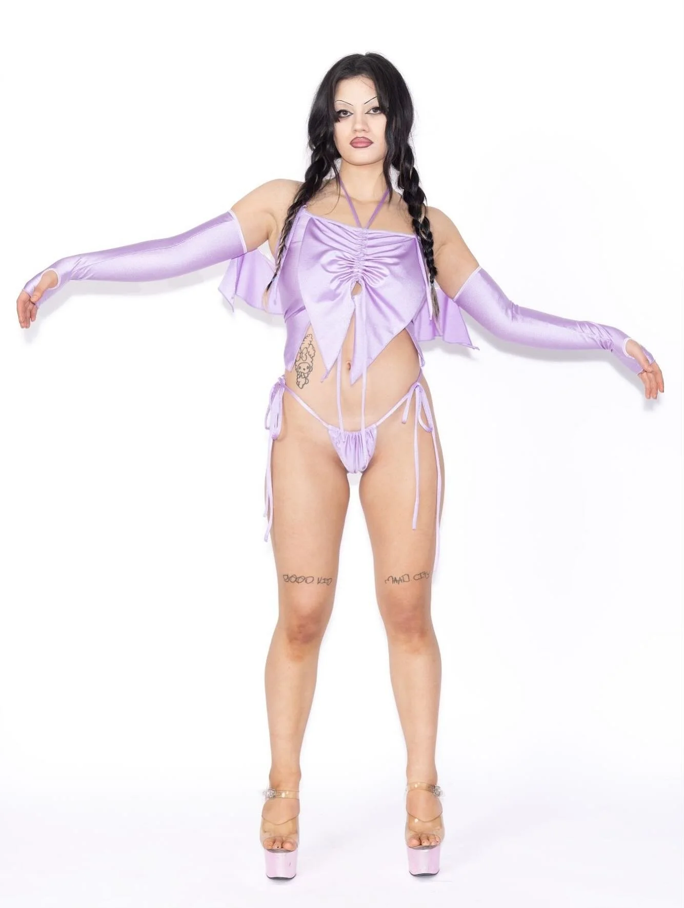 Faerie Winged Bikini Set in Lilac 🪽

I will have 1x set available tomorrow at the Nightmare on Tory Street Halloween event! 🎃

This is possibly my proudest Astro design/patternmaking moment!

Model @zoepuletama 
Photos @marlborough_lights 
Hair &am