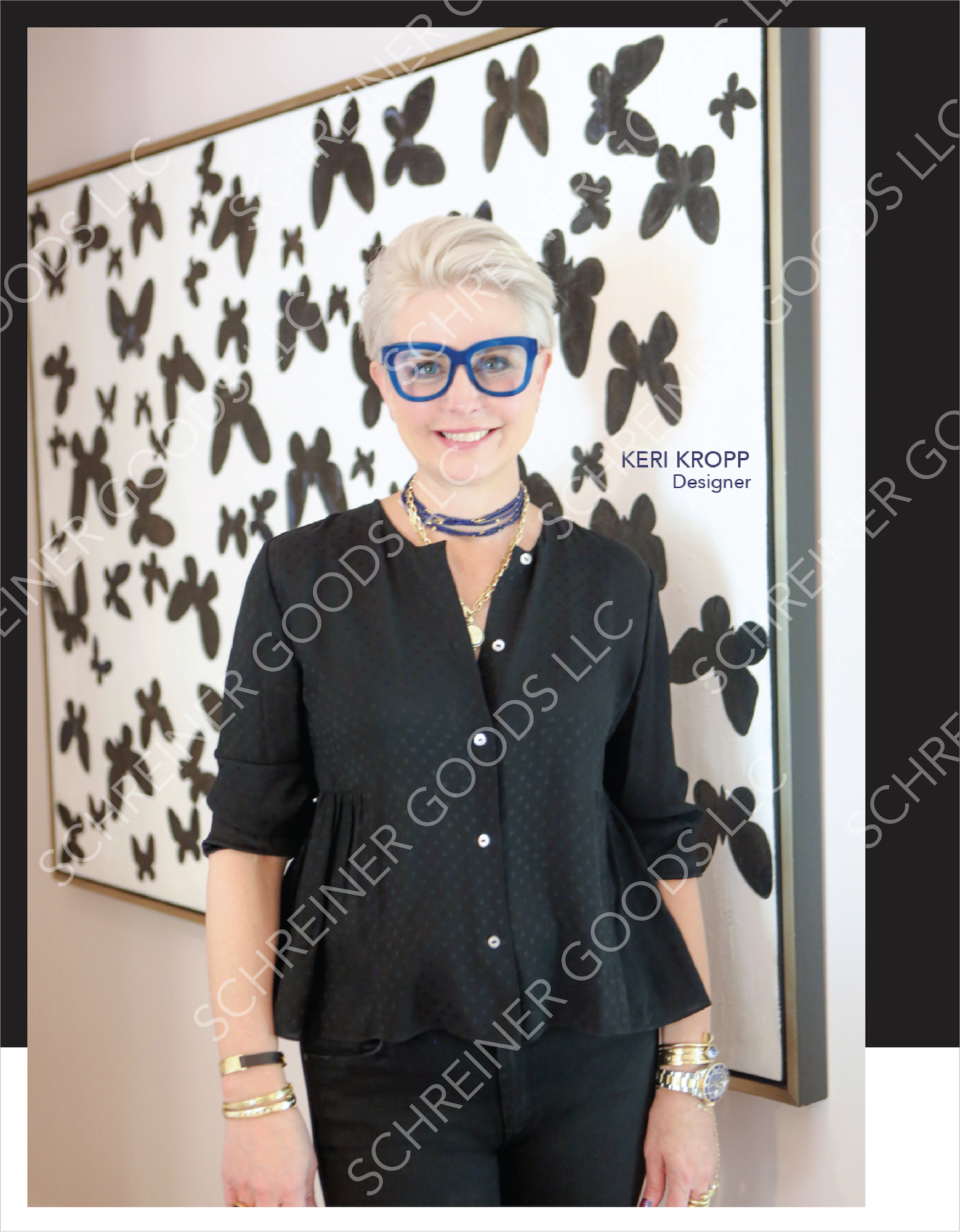 One of four. Full-page print ads designed for Schreiner Goods LLC. Published in the Fall 2021 issue of Rock & Vine Magazine. (pg. 72)