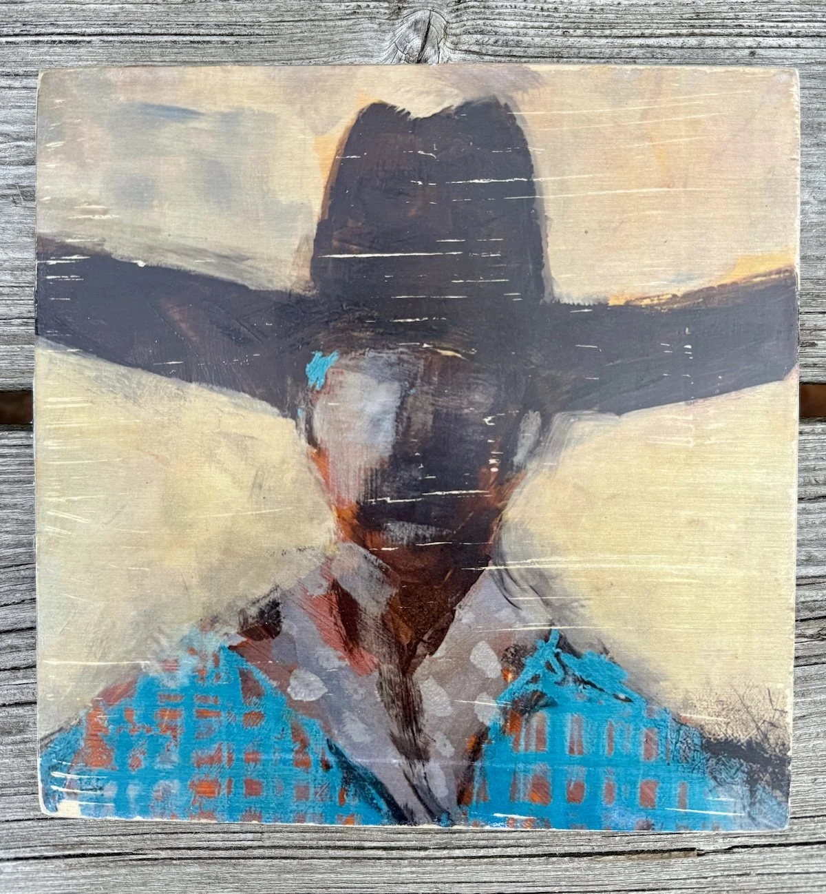 He's All Hat print on birch