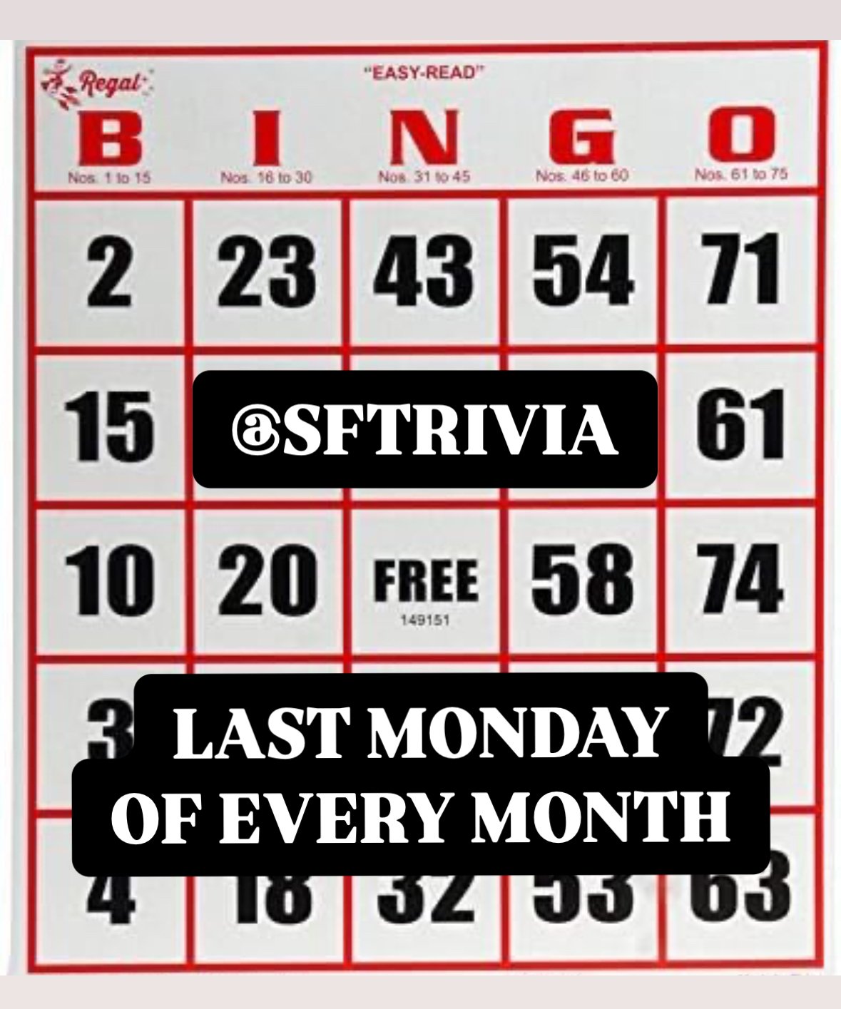 BINGO NIGHT!