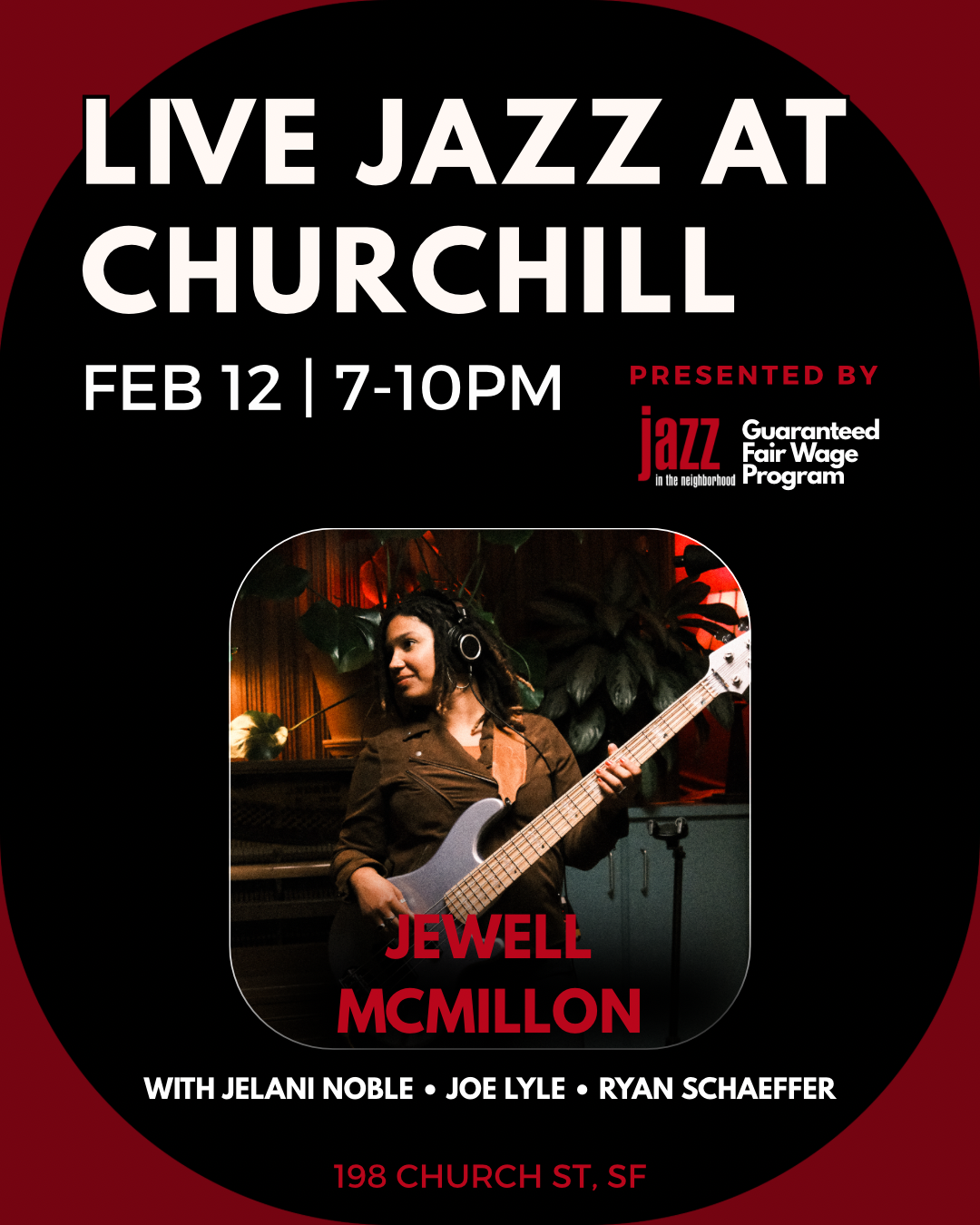 Live Jazz at Churchill — Every Second Thursday