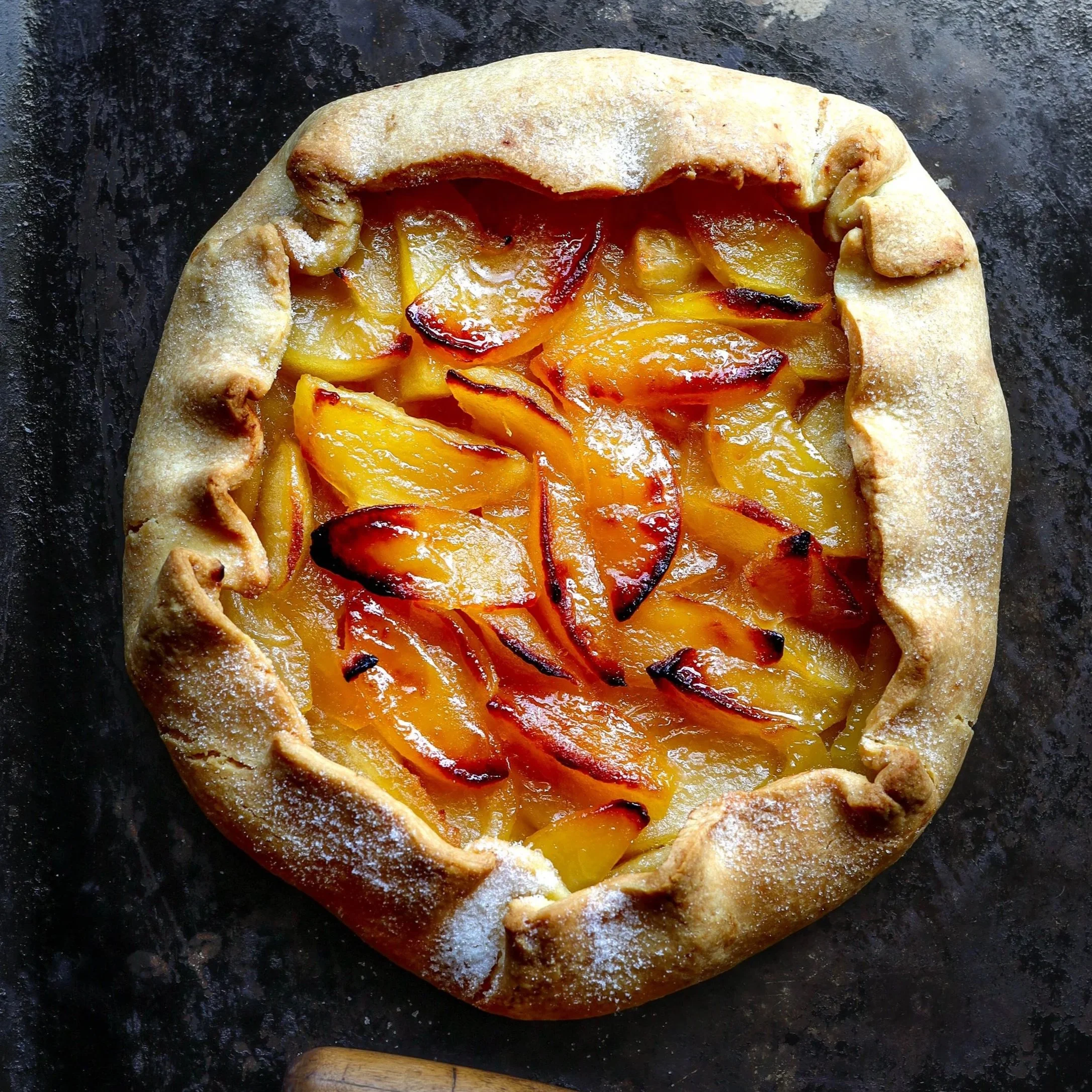 Flambéed Apple Tart with Calvados