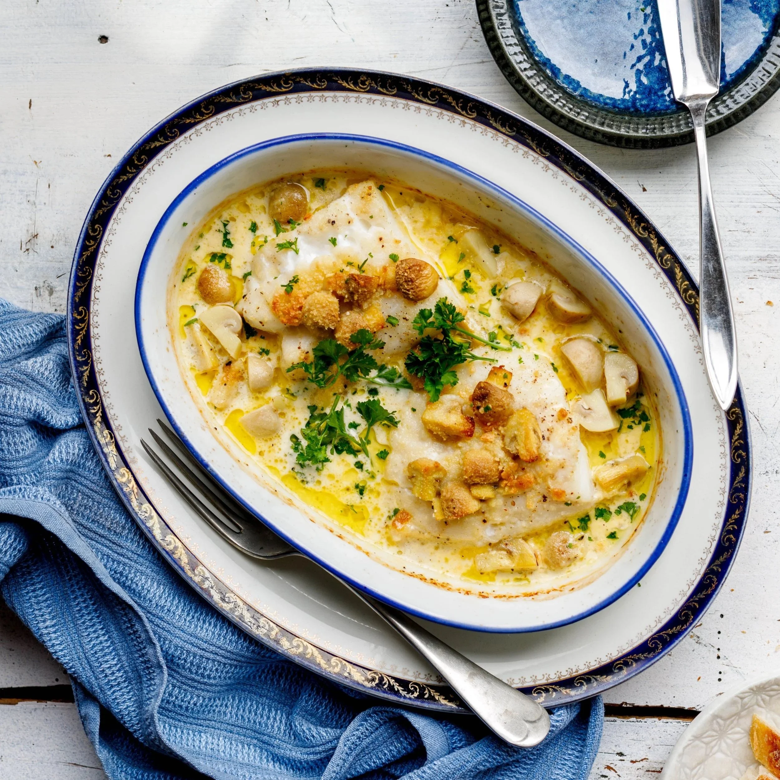 braised fish with vermouth sauce