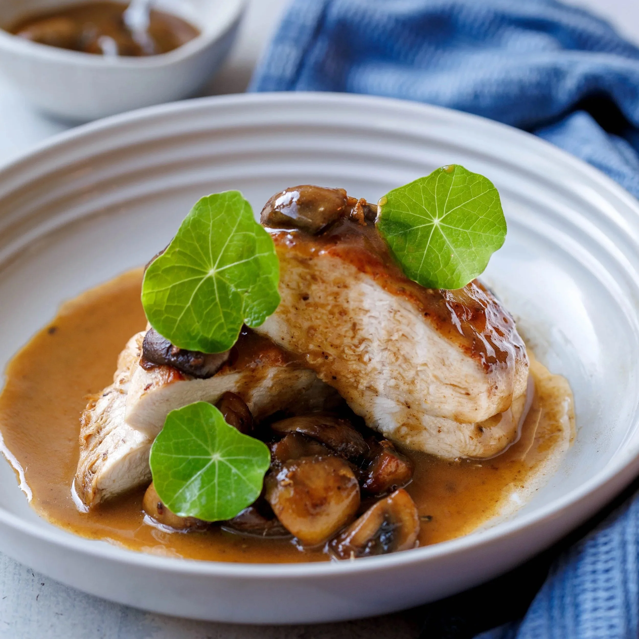 CHICKEN SAUTE WITH MUSHROOM &amp; MADEIRA SAUCE