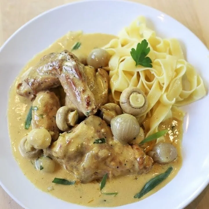RABBIT IN MUSTARD SAUCE — French Cooking Academy