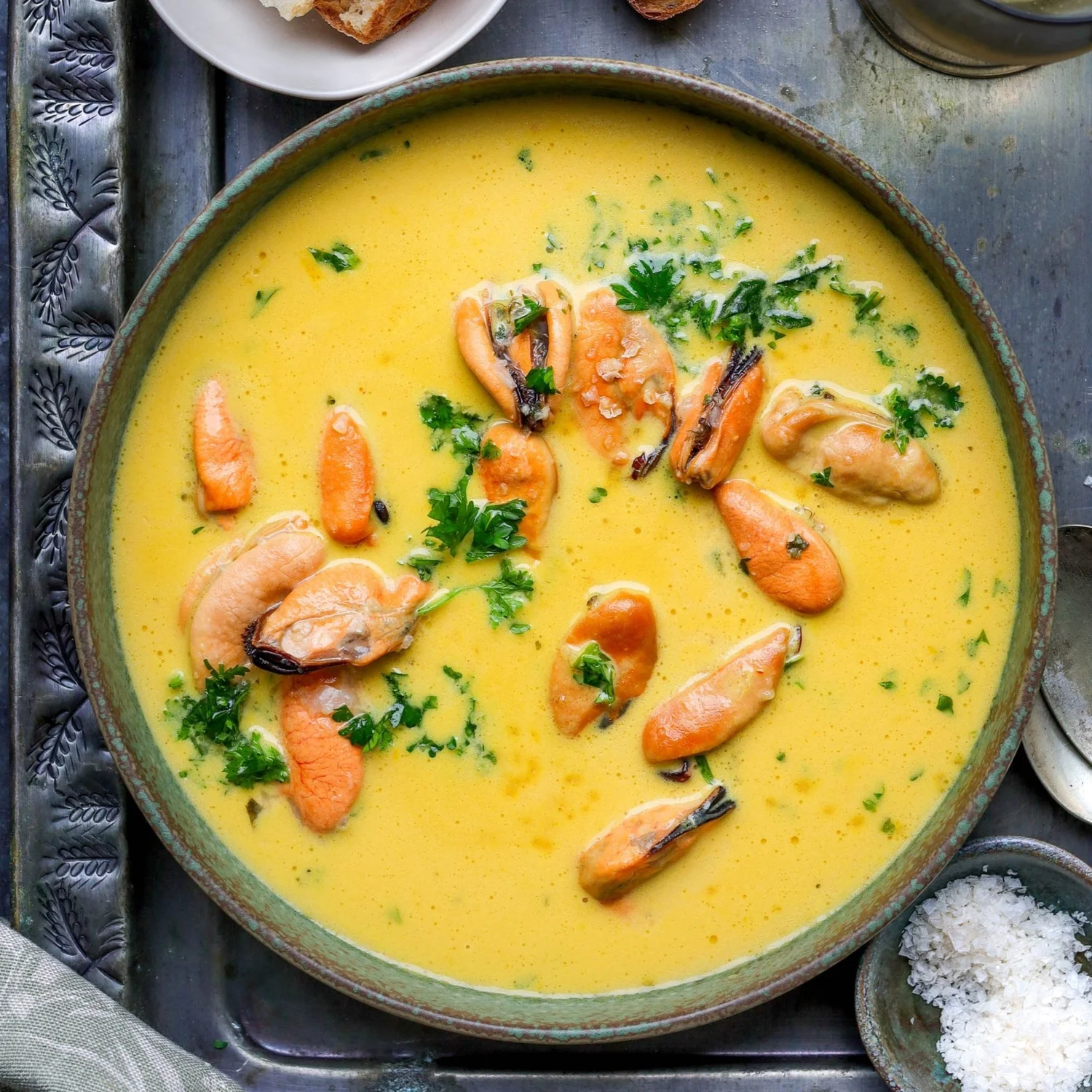 SAFFRON MUSSEL SOUP — French Cooking Academy