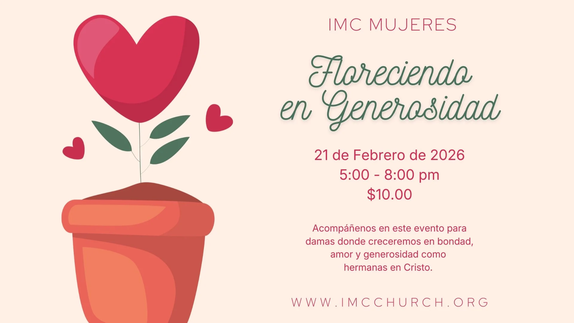 IMC Mujeres - Floreciendo en Generosidad